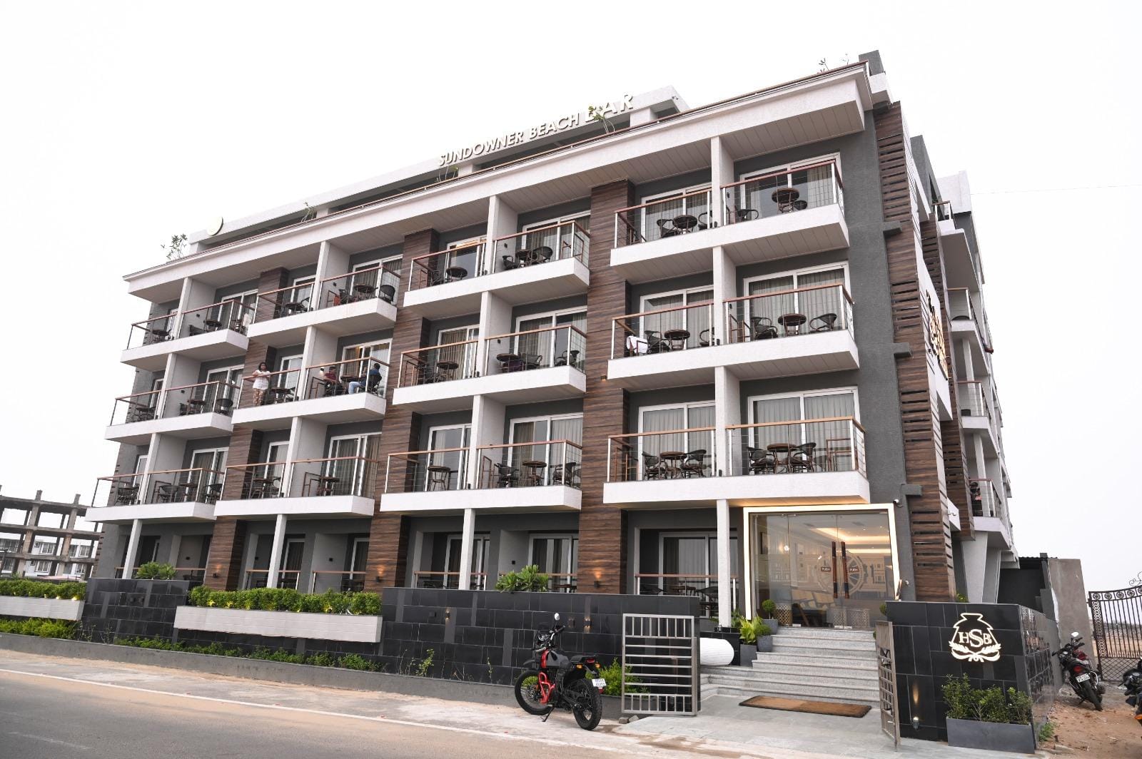 Hotel Sonar Bangla on New Marine Drive Road, facing Puri beach