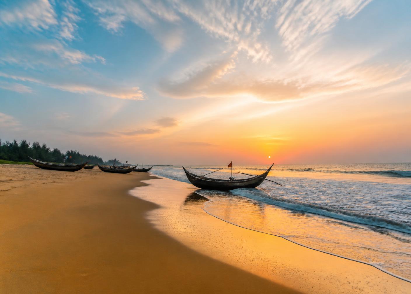 Sunrise on Puri Beach